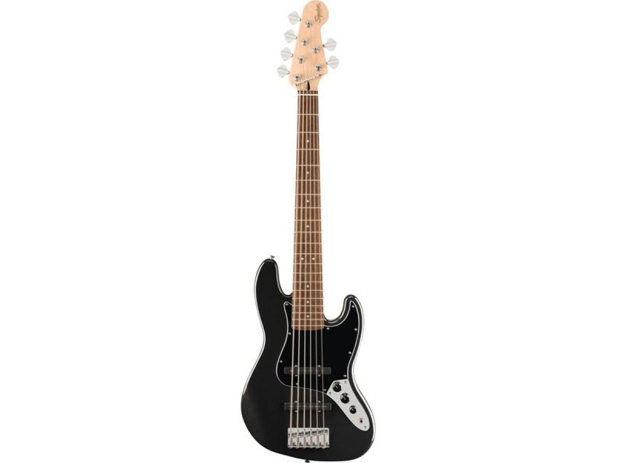 Squier by Fender Affinity Jazz Bass VI LRL BPG Black Metallic - BimotorDJ